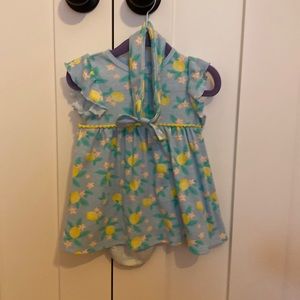 Summer dress with built in onesie